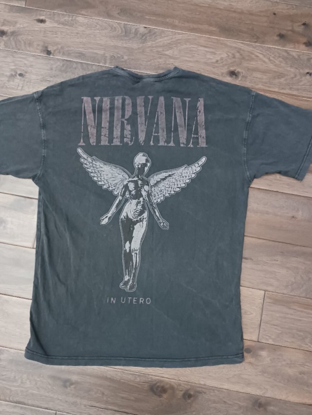 Eski 1 nirvana in utero band shirt streetcar grunge